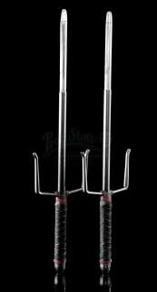 Marvel’s Daredevil | Elektra Natchios’ Red and Black-Handled Retractable Sais | Propstore