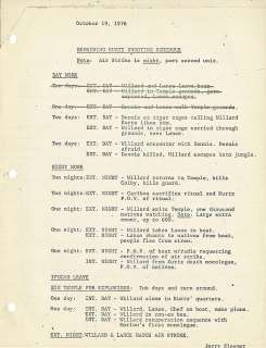 Lot 596 - Apocalypse Now production bible and materials.