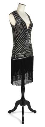 Robe Du Personnage Peppy Miller Portée Par Bérénice Bejo Dans Le Film "The Artist" | Jupe agrémentée de franges de deux hauteurs. | Artcurial