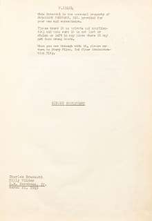 A screenplay of Sunset Boulevard | Bonhams