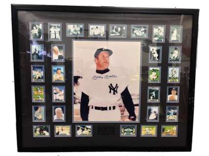 Mickey Mantle Signed Photo with Collector Cards | Premiere Props