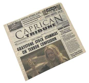 Lot 102 - Caprica (2009-2010) - Screen Used Caprican Newspaper