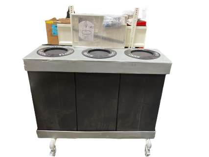 Rolling prop bin - approx. 48" W x 16" D x 55" H (from The Good Doctor show) | Direct Liquidation