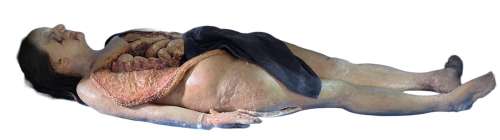 "Nancy Drew" Season 4 - Troy Corpse Prosthetic body w/ body bag (approx. 6ft tall x 4ft wide) | Direct Liquidation