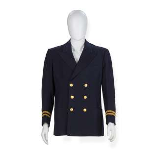 Tyrone Power "Ltd. Ward Stewart" Screen Worn Navy Coat from Crash Dive. | Bonhams
