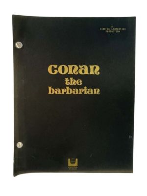 Lot 77 - Conan the Barbarian (1982) - Script | Hanlin Auction Service