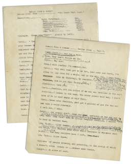 Moe Howard’s Script From the Early 1930s for the Howard, Fine & Howard Theatrical Show -- With Annotations in Moe’s Hand | Nate Sanders