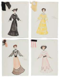 A Collection of Costume Design Sketches from "Ragtime." (Total: 13 Items) | Heritage