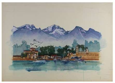 Original Drew Struzan "Caboblanco" Painting. | Van Eaton Galleries