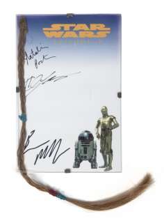 Lot 461 - HAYDEN CHRISTENSEN STAR WARS EPISODE II: ATTACK OF THE CLONES BRAID
