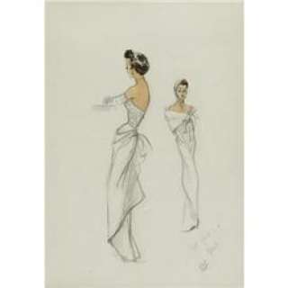 Lot 21441 - Edith Head Costume Sketch