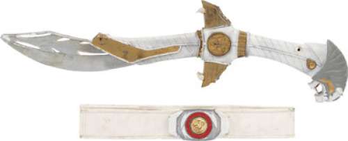 Mighty Morphin Power Rangers: The Movie (TCF, 1995), Jason David Frank "Tommy Oliver" Saba Stunt Sword and Belt.