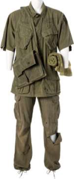 Platoon (Orion, 1986), Charlie Sheen, "Chris Taylor" Autographed Ensemble.