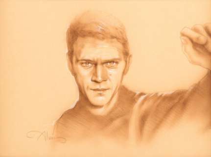 Bullitt (Warner Bros., 1968; Created 2006), John Alvin Original Art of Steve McQueen as "Lieutenant Frank Bullitt".