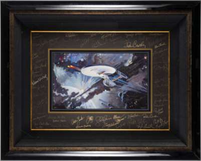 Star Trek: The Motion Picture (Paramount, 1979), USS Enterprise NCC 1701 Lithograph Signed by (60+) Cast Members from the Franchise. | Heritage