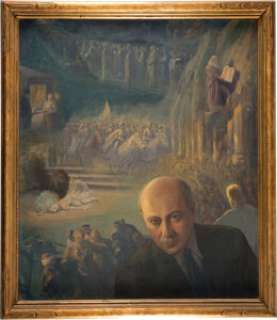 The King of Hollywood (ca. 1927), Power O’Malley Publicity Painting with Cecil B. DeMille and His Great Silent Films. | Heritage
