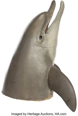 Ace Ventura: Pet Detective (Warner Bros., 1994), Hero VFX Articulating "Snowflake" Dolphin Insert Head. (Total: 2 Items)