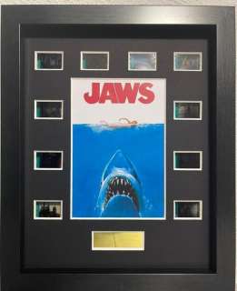 Jaws (1975) - Steven Spielberg | Jaws (1975) - Steven Spielberg - Framed Film Cells display with COA | Catawiki