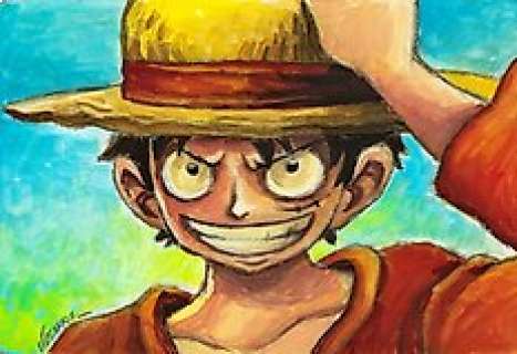 Joan Vizcarra - One Piece - Monkey D. Luffy - Original Painting - Original Artwork | Catawiki