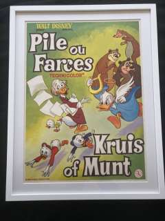 Walt Disney | Walt Disney - Movie Poster - Donald Duck - "Pile ou Farces / Kruis of Munt" - 1949 | Catawiki