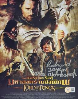 The Lord of the Rings: the Two Towers | The Lord of the Rings: The Two Towers - Richard Taylor (Winning four Academy Awards for Visual Effect and Make Up) - Autograph, Photo With Beckett COA | Catawiki
