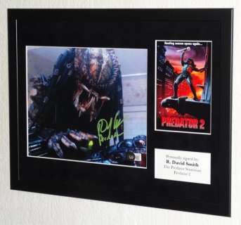 Predator 2 - R. David Smith, Premium Framed, signed, Beckett Certified (Qr hologram sticker)