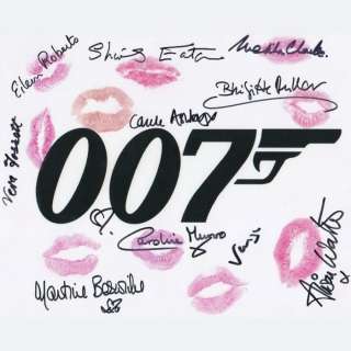 James Bond - Signed and Kissed by 10 Bond Girls!