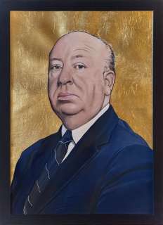 Alfred Hitchcock - Original Artwork “Not Iconic A. Hitchcock” 42x29,7 cm - Federica Germani | Catawiki