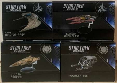 Star Trek - 4x Discovery - The Official Starships Collection [New in Box] - Eaglemoss | Catawiki