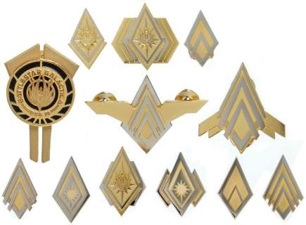Battlestar Galactica Complete Set of Officer Rank | Propworx