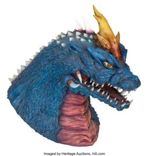 Space Godzilla extra large display head made from original movie maquette molds. ...