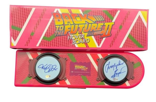 Back to the Future - Part II - Official Replica Hoverboard, signed by Michael J Fox & Christopher Lloyd - with Beckett | Catawiki