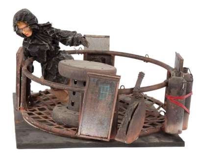 Lot 1121 - Joanna Cassidy “Whitlock” puppet, balloon gondola basket and concept drawing from Ghosts of Mars