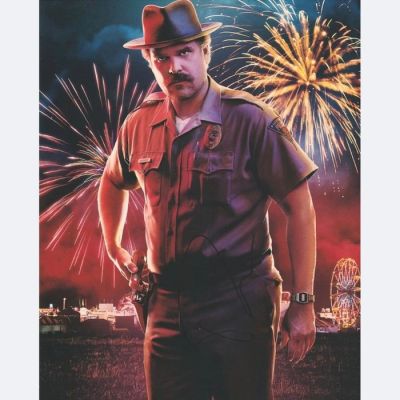 Stranger Things - Signed by David Harbour (Jim Hopper) | Catawiki