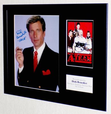 A-Team, the - Dirk Benedict (Templeton ’Faceman’ Peck) Framed, signed + COA & Photo signing session | Catawiki