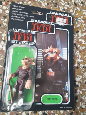 Star Wars - Ree-Yees tri-logo / original figure & card ( Miro - Meccano ) - miro meccano | Catawiki