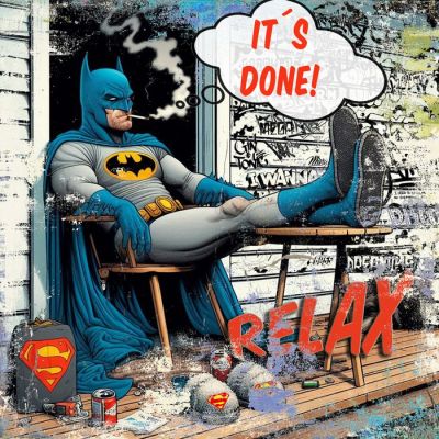 Luc Best - "Batman - It´s done!" | Catawiki