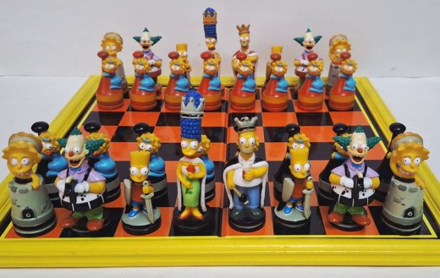 Matt Groening - Chess set - The Simpsons Año 1997 - Resin | Catawiki