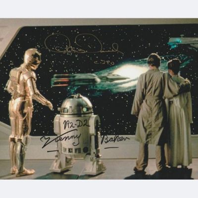 Star Wars - Signed by Anthony Daniels (C-3PO) and Kenny Baker (+) (R2-D2)