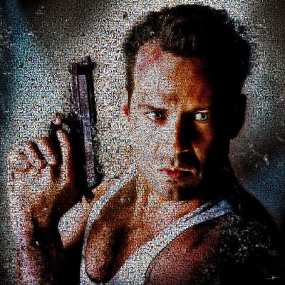 Die Hard - Bruce Wills - Format XL 60x60 - Bruce Willis | Catawiki