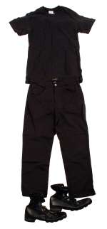 John Travolta "Basic" Film Worn Black T-Shirt, Pants and Boots | Gotta Have Rock and Roll