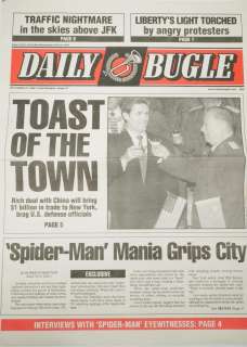Spider-Man (2002) Prop Daily Bugle Newspaper | GWS Auctions