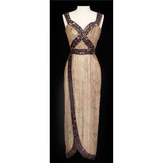 Rhonda Fleming “Cleopatra” gold metallic dress designed by Jean Louis from Serpent of the Nile | Profiles in History