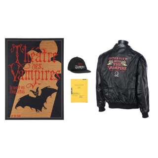 INTERVIEW WITH THE VAMPIRE (1994) - Lot #687 : "Theatres des Vampires" Poster with Final Draft Script and Crew Gifts