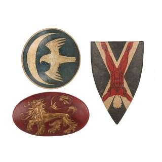 Game of Thrones (T.V. Series, 2011-2019) | Bolton Shield, Lannister Shield, Arryn Shield | Propstore