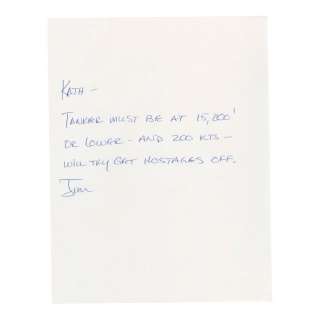 AIR FORCE ONE (1997) - Lot #831 : President James Marshall‘s (Harrison Ford) White House Faxes with Handwritten Ford Cover