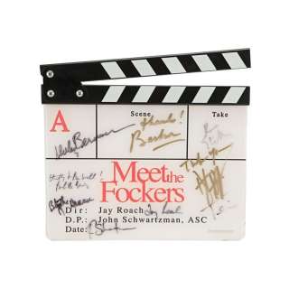Meet the Fockers (2004) | Robert De Niro, Ben Stiller, Barbra Streisand, Dustin Hoffman and Cast-Autographed Clapperboard | Propstore