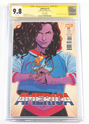 America #1 - Xochitl Gomez as America Chavez in Doctor Strange in the Multiverse of Madness (CGC Signature Series 9.8) 2017 | SWAU