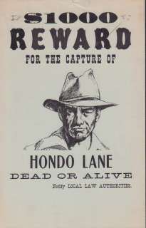 RARE John Wayne prop wanted poster | Piece of the Past