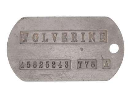 X-Men Origins: Wolverine (2009) | Wolverine’s (Hugh Jackman) Dog Tag | Propstore
